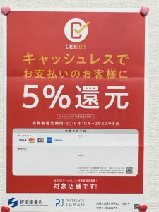 キレイROOMは【キャッシュレス・消費者還元事業】対象店舗です❗️